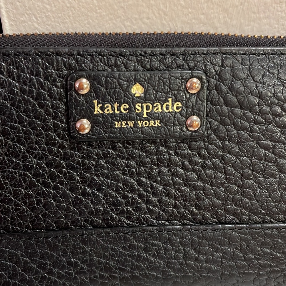 Kate Spade Leather Black Wallet ♠️ - Picture 2 of 10